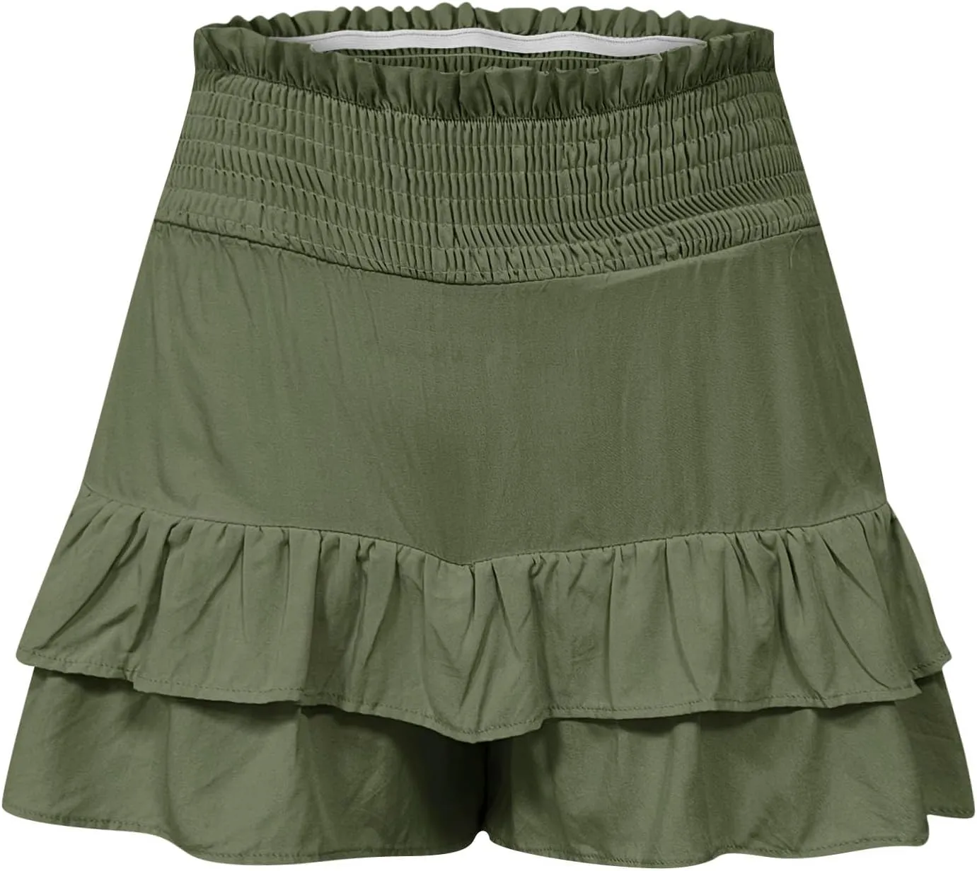 High Waisted Shorts for Women Summer Bermuda Shorts Flowy Casual Ruffle Shorts Trendy Beach Shorts Mini Pleated Skirt