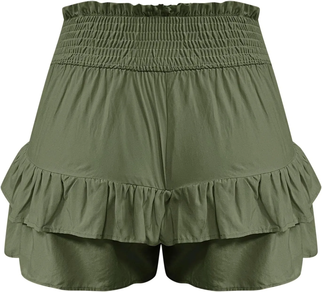 High Waisted Shorts for Women Summer Bermuda Shorts Flowy Casual Ruffle Shorts Trendy Beach Shorts Mini Pleated Skirt