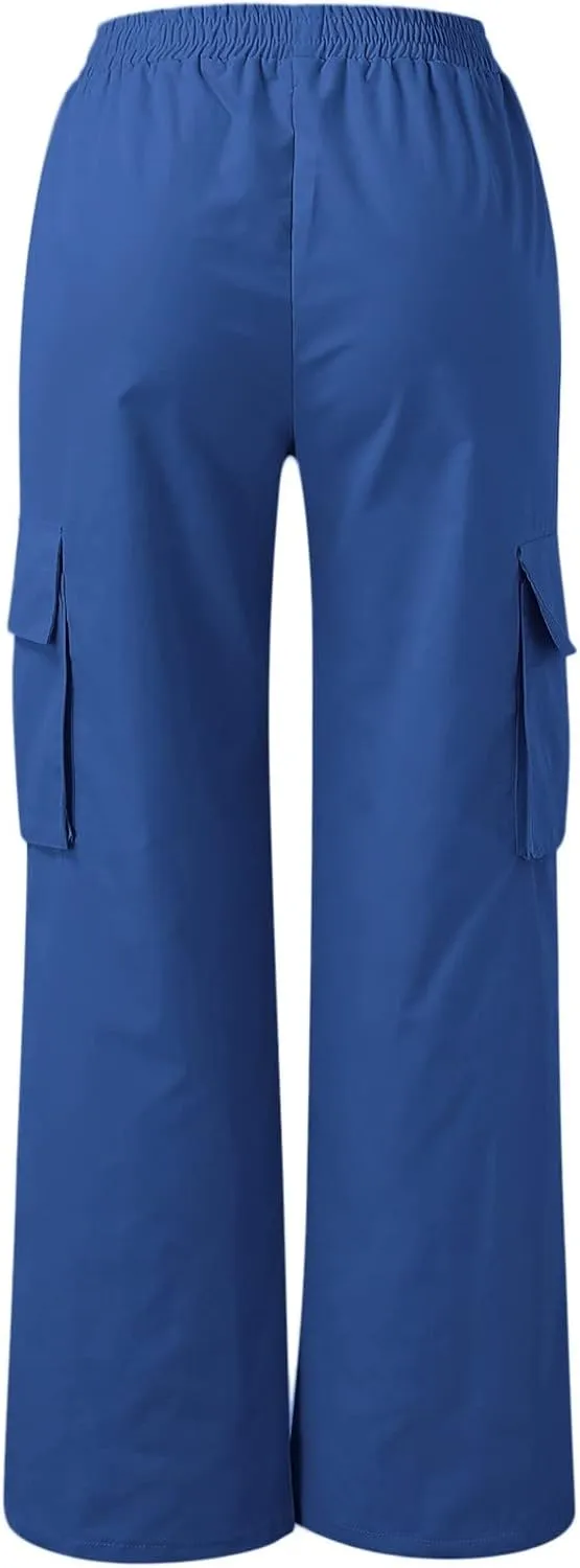 High Waisted Wide Leg Trousers Sweatpants for Women Baggy Straight Leg Lounge Pants Stretch Loose Comfy Fall Outfits