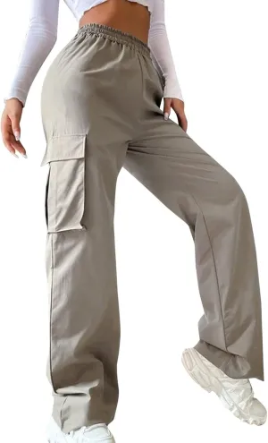 High Waisted Wide Leg Trousers Sweatpants for Women Baggy Straight Leg Lounge Pants Stretch Loose Comfy Fall Outfits