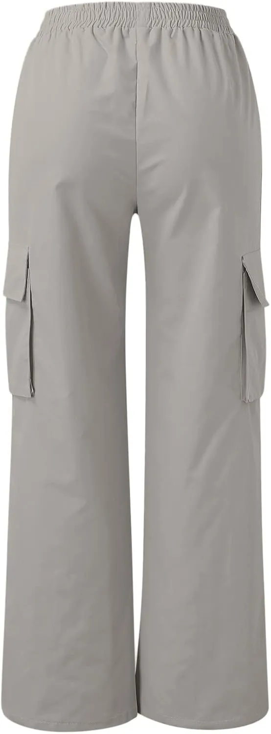 High Waisted Wide Leg Trousers Sweatpants for Women Baggy Straight Leg Lounge Pants Stretch Loose Comfy Fall Outfits
