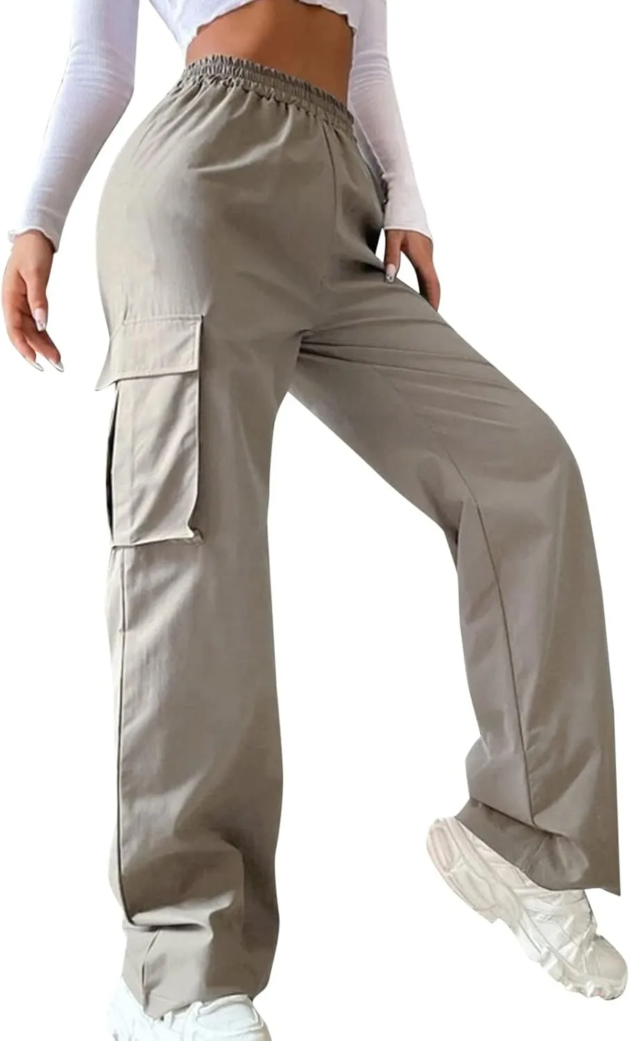 High Waisted Wide Leg Trousers Sweatpants for Women Baggy Straight Leg Lounge Pants Stretch Loose Comfy Fall Outfits