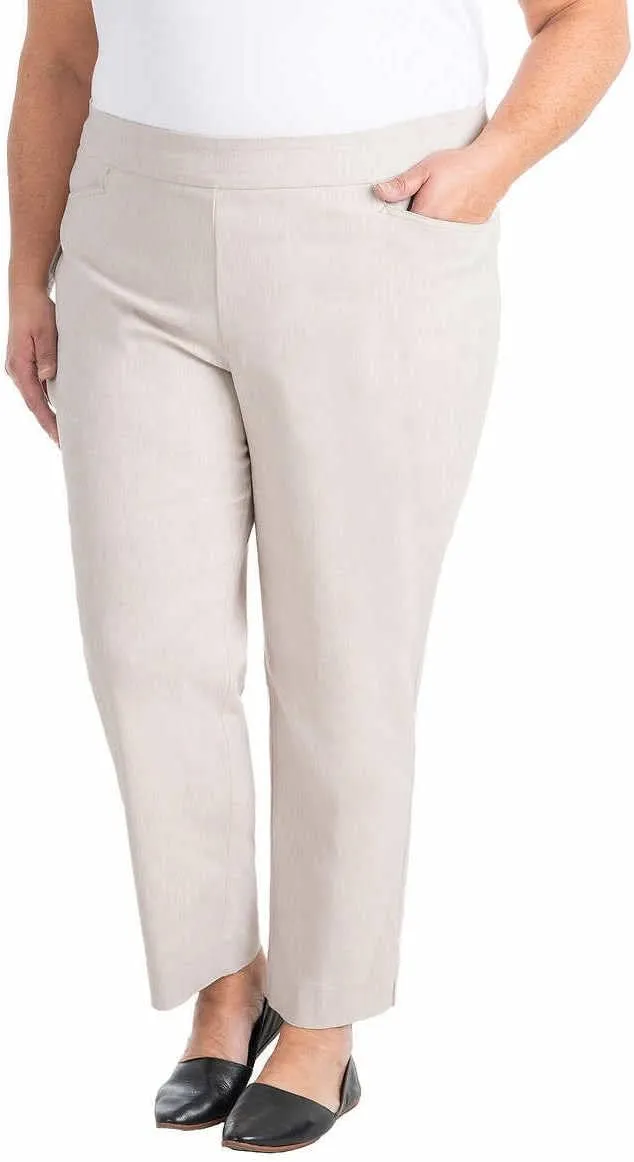 Hilary Radley Women Mid-Rise Stretch Pull-On Ankle Pant
