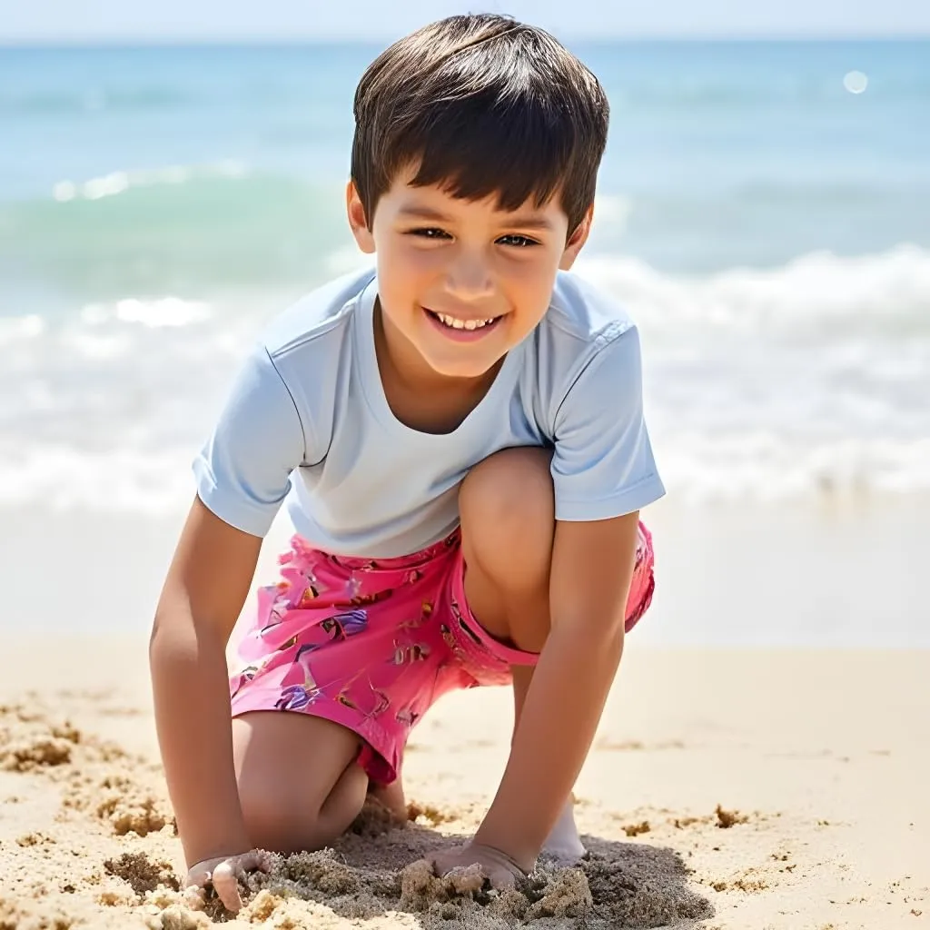 INGEAR Little Boys Quick Dry Beach Board Shorts Kids Swim Trunk Swimsuit Beach Shorts Swim Trunk for Boys