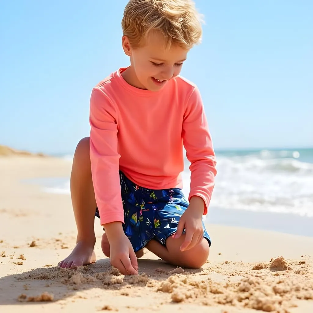 INGEAR Little Boys Quick Dry Beach Board Shorts Kids Swim Trunk Swimsuit Beach Shorts Swim Trunk for Boys