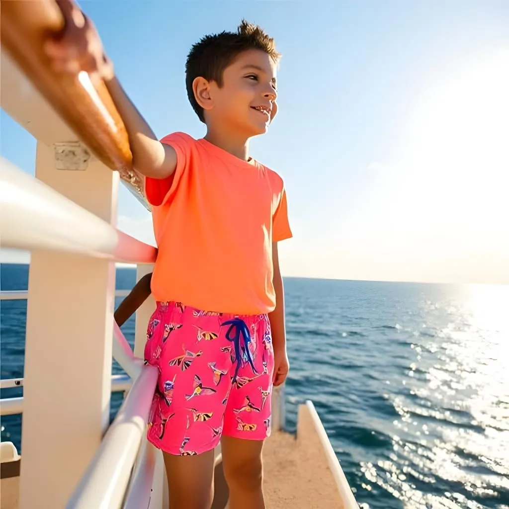 INGEAR Little Boys Quick Dry Beach Board Shorts Kids Swim Trunk Swimsuit Beach Shorts Swim Trunk for Boys