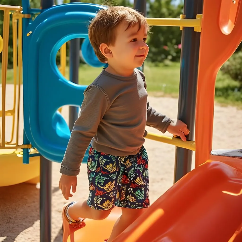 INGEAR Little Boys Quick Dry Beach Board Shorts Kids Swim Trunk Swimsuit Beach Shorts Swim Trunk for Boys