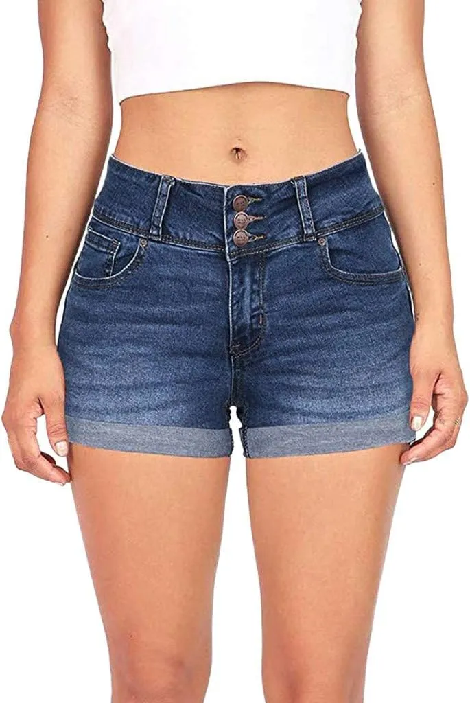 Jean Shorts for Women Casual Summer Frayed Denim Shorts High Waisted Distressed Ripped Jean Shorts Trendy Cut Off Shorts