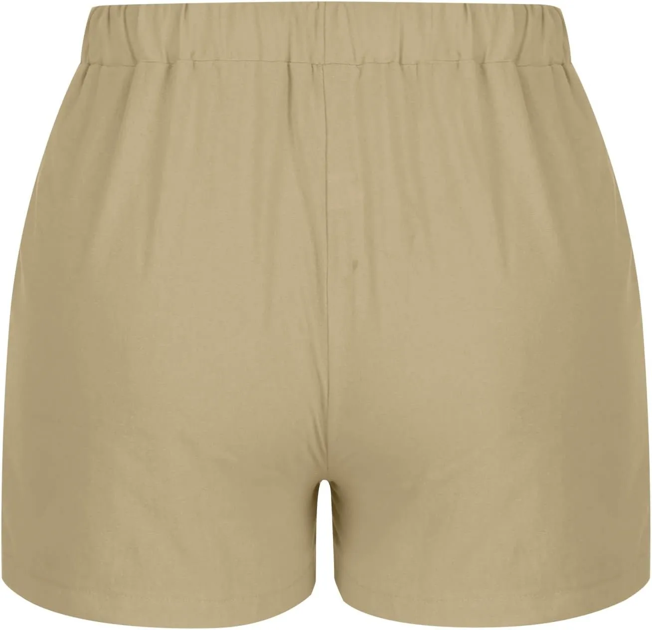 Linen Shorts for Women Casual Summer Shorts High Waisted Athletic Shorts Lounge Workout Drawstring Shorts with Pocket