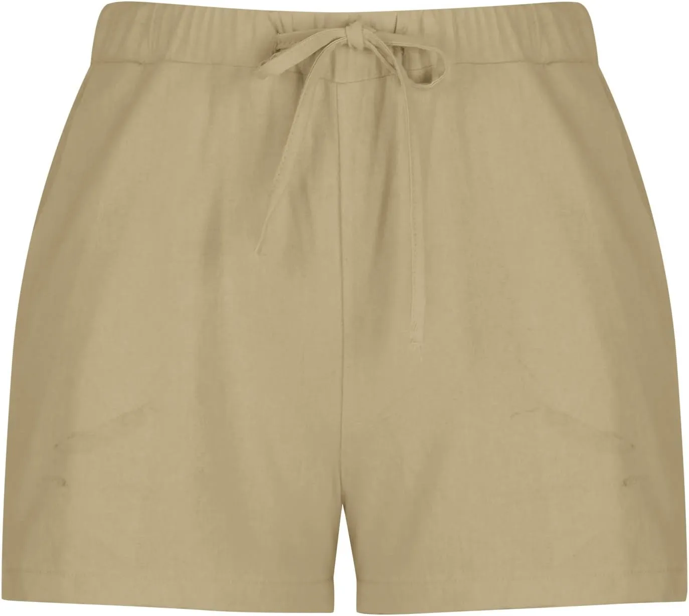 Linen Shorts for Women Casual Summer Shorts High Waisted Athletic Shorts Lounge Workout Drawstring Shorts with Pocket