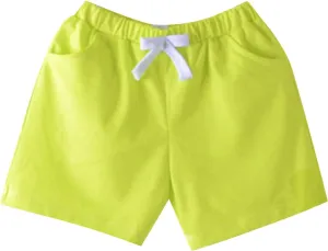 Little Boys Pull on Jogger Shorts Cotton Toddler Athletic Soccer Basketball Shorts Outdoor Quick Dry Hiking Pants