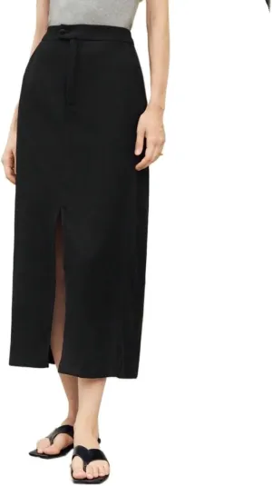 Maxi Skirts for Women Front Slit A-Line Casual Basic Midi Skirt