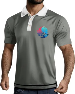 Men's Casual Golf Polo Shirts Crewneck Dry Fit Slim Fit Breathable Business Summer Shirts