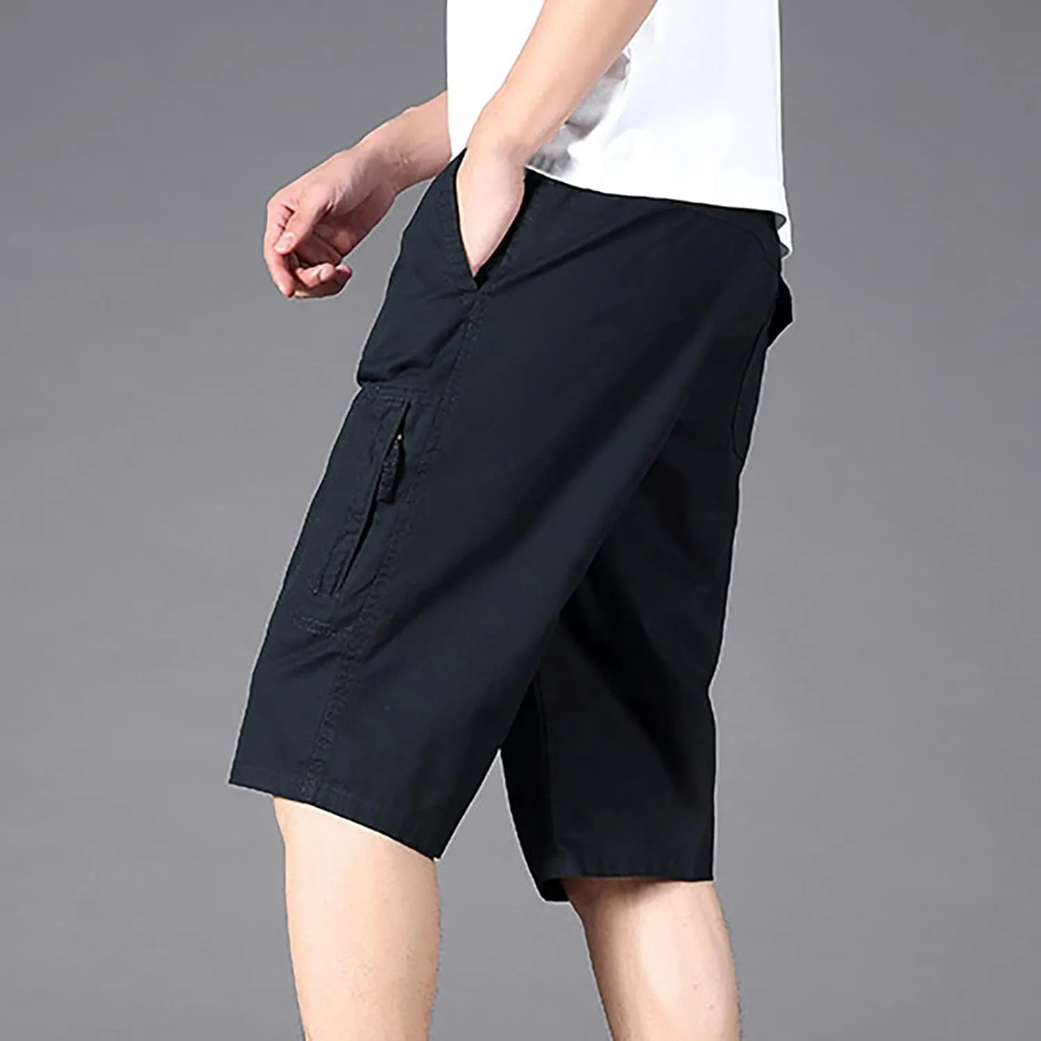 Men's Drawstring Walk Short Workout Running Shorts Quick Dry Lightweight Gym Shorts Elastic Waisted Shorts