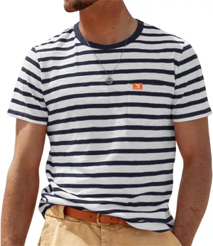 Mens Fashion T Shirts Striped Short Sleeve Crew Neck Sweatshirts Casual Outdoor Shirt Summer Beach Hawaiian T-Shirts