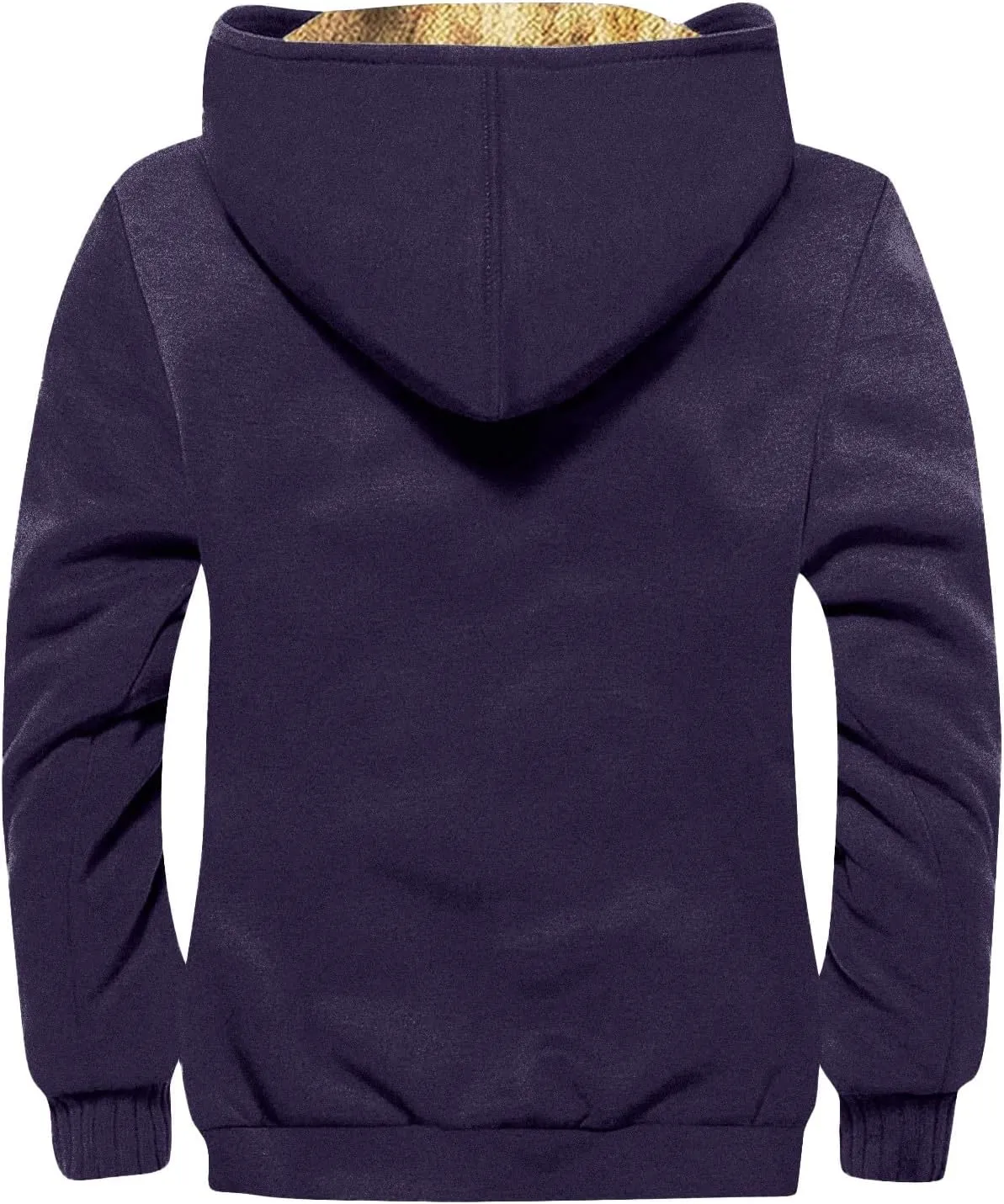 Men'S Fleece Jackets & Coats Heated Personalized Casual Printing Long Sleeve Zipper Thick Cotton Suit Winter