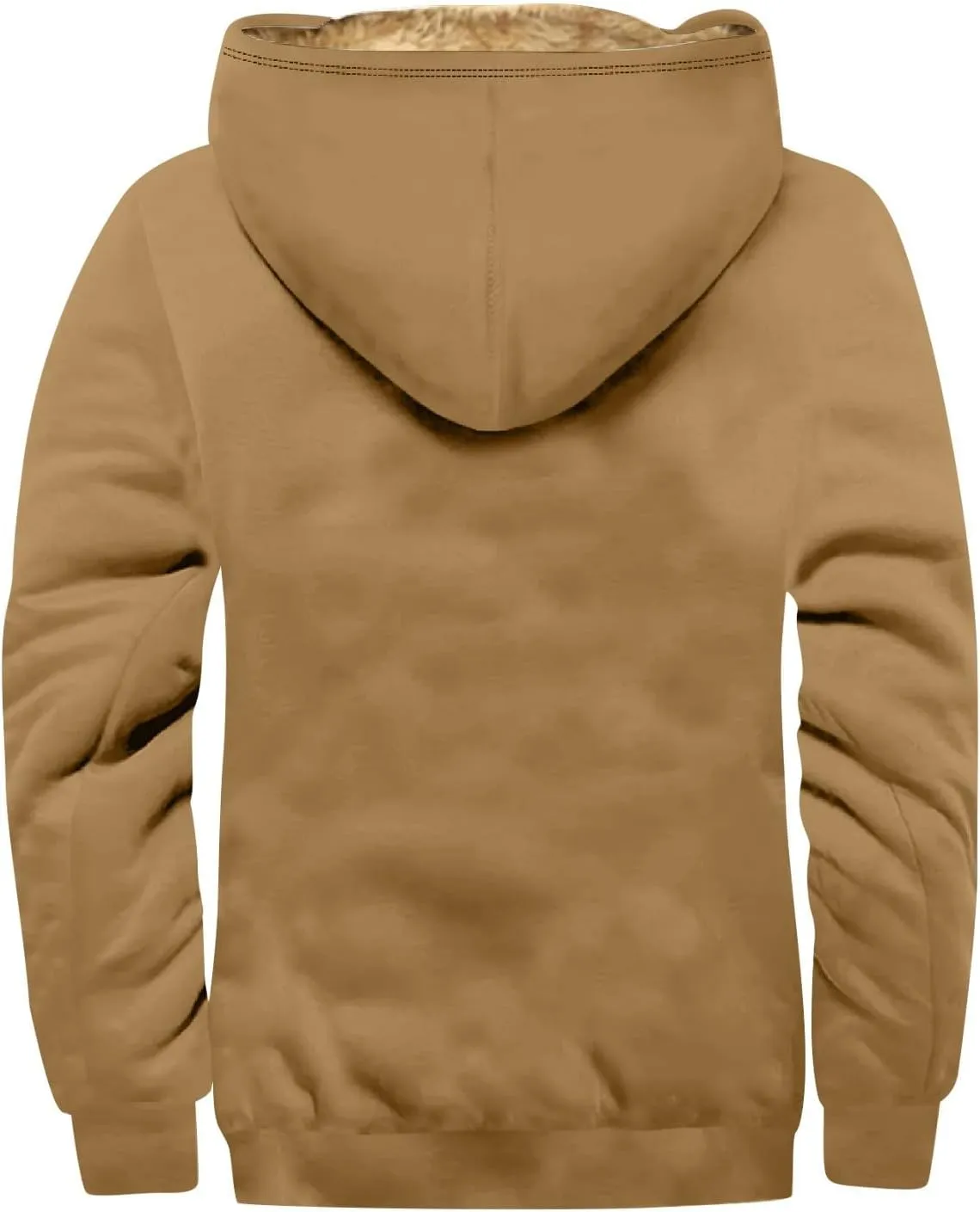 Men'S Fleece Jackets & Coats Heated Solid Color Flag Print Autumn Winter Casual Zipper Hooded Jacket