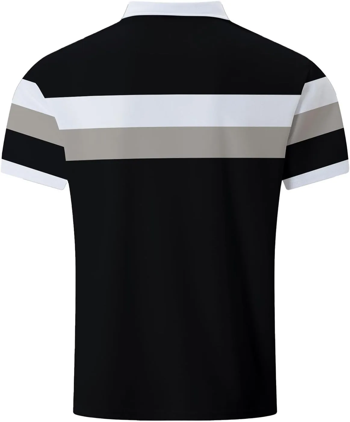 Men's Golf Polo Shirts Crewneck Button-Down Wrinkle Free Breathable Business Summer Shirts