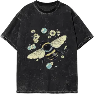 Mens Graphic Cotton T-Shirts Tees Men's Crew Unisex Wash T-Shirts for Men or Women