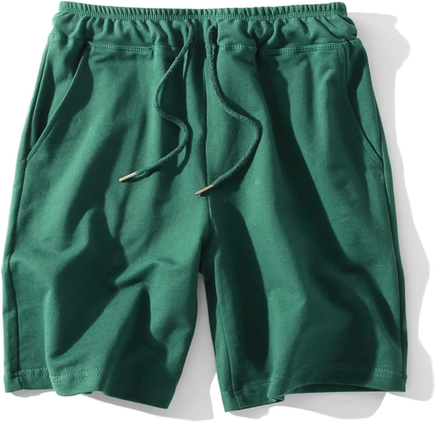 Men's Gym Workout Shorts Elastic Waist Quick Dry Athletic Short Pants Lightweight Running Basketball Shorts Pockets