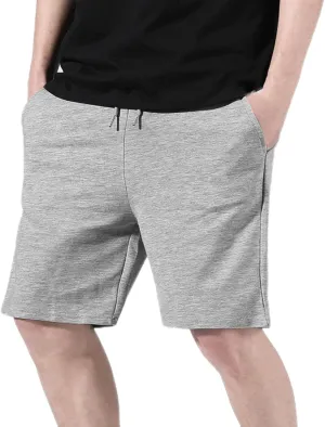 Men's Gym Workout Shorts Elastic Waist Quick Dry Athletic Short Pants Lightweight Running Basketball Shorts Pockets
