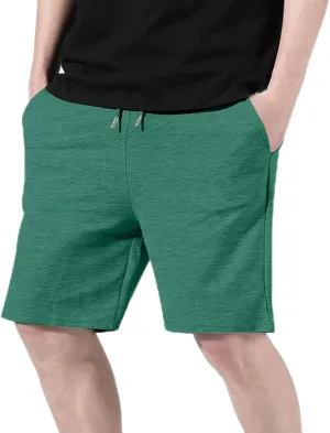 Men's Gym Workout Shorts Elastic Waist Quick Dry Athletic Short Pants Lightweight Running Basketball Shorts Pockets