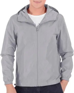Mens Hooded Raincoat Big and Tall Lightweight Solid Color Waterproof Windproof Rain Jackets Hiking Travel Windbreaker