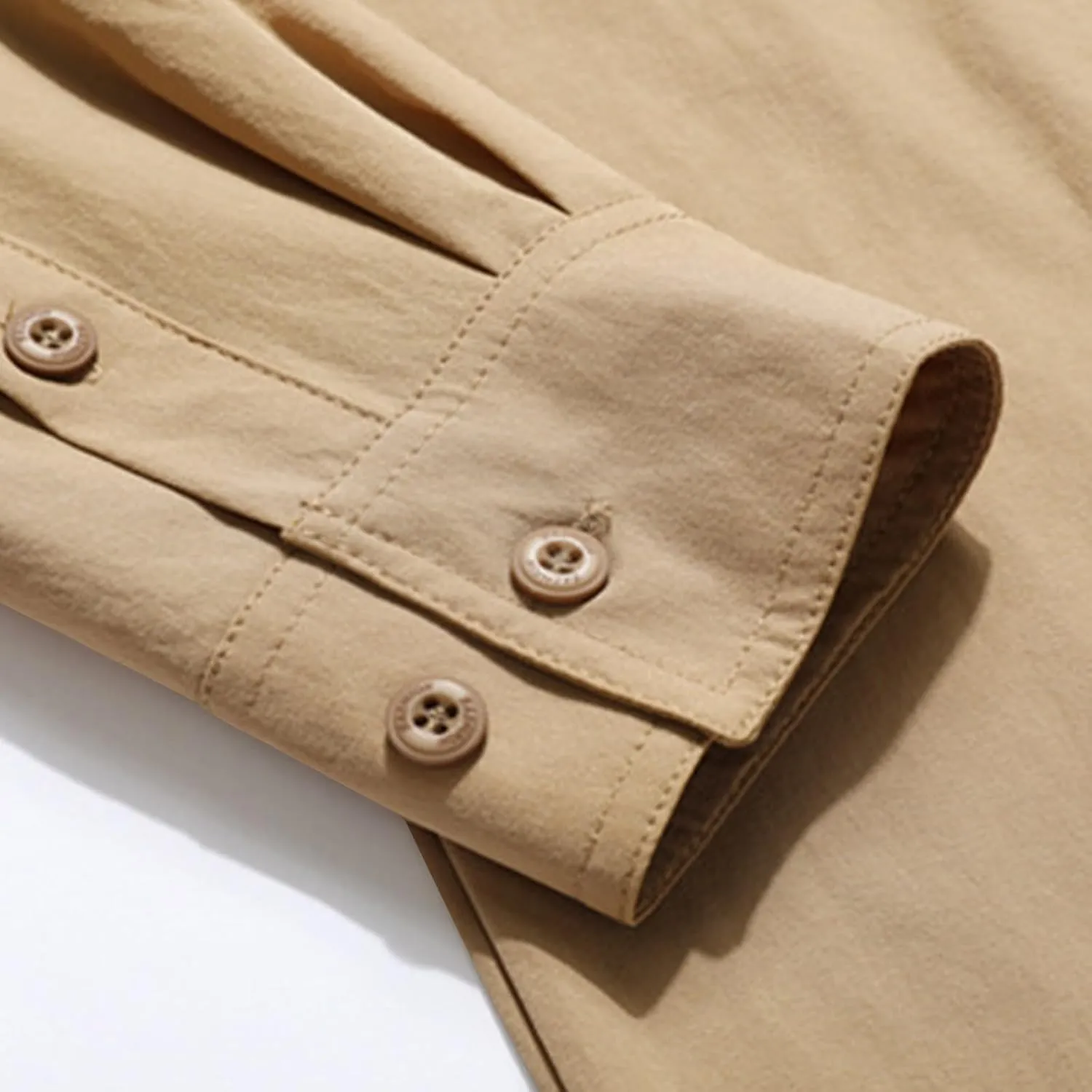 Mens Military Shirts Lightweight Tactical Work Shirt Cotton Button Cargo Shirt Loose Fit Outdoor Hiking Fishing Shirt