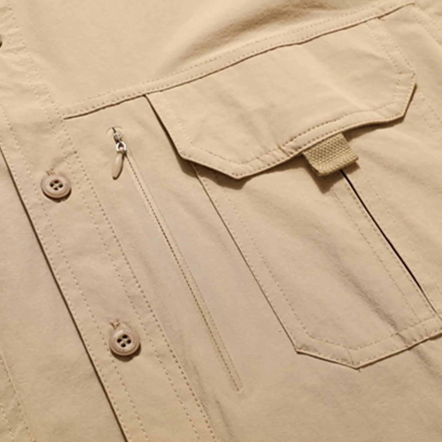 Mens Military Shirts Lightweight Tactical Work Shirt Cotton Button Cargo Shirt Loose Fit Outdoor Hiking Fishing Shirt