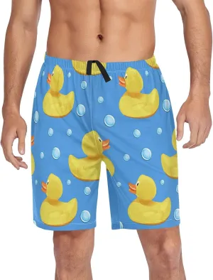 Mens Pajama Pants lounge shorts with Pockets Pajama Shorts for Men sleepwear pj shorts for Men