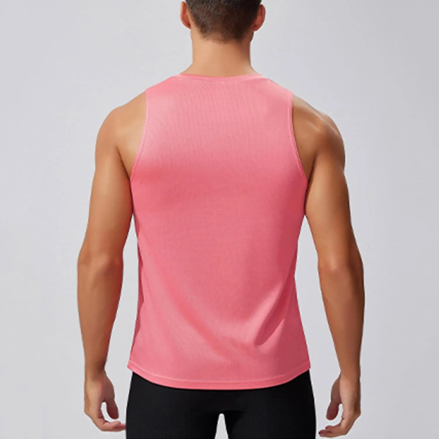 Mens Quick Dry Tank Tops Summer Gym Bodybuilding Muscle T Shirts Casual Sleeveless Sports Running Training Tees