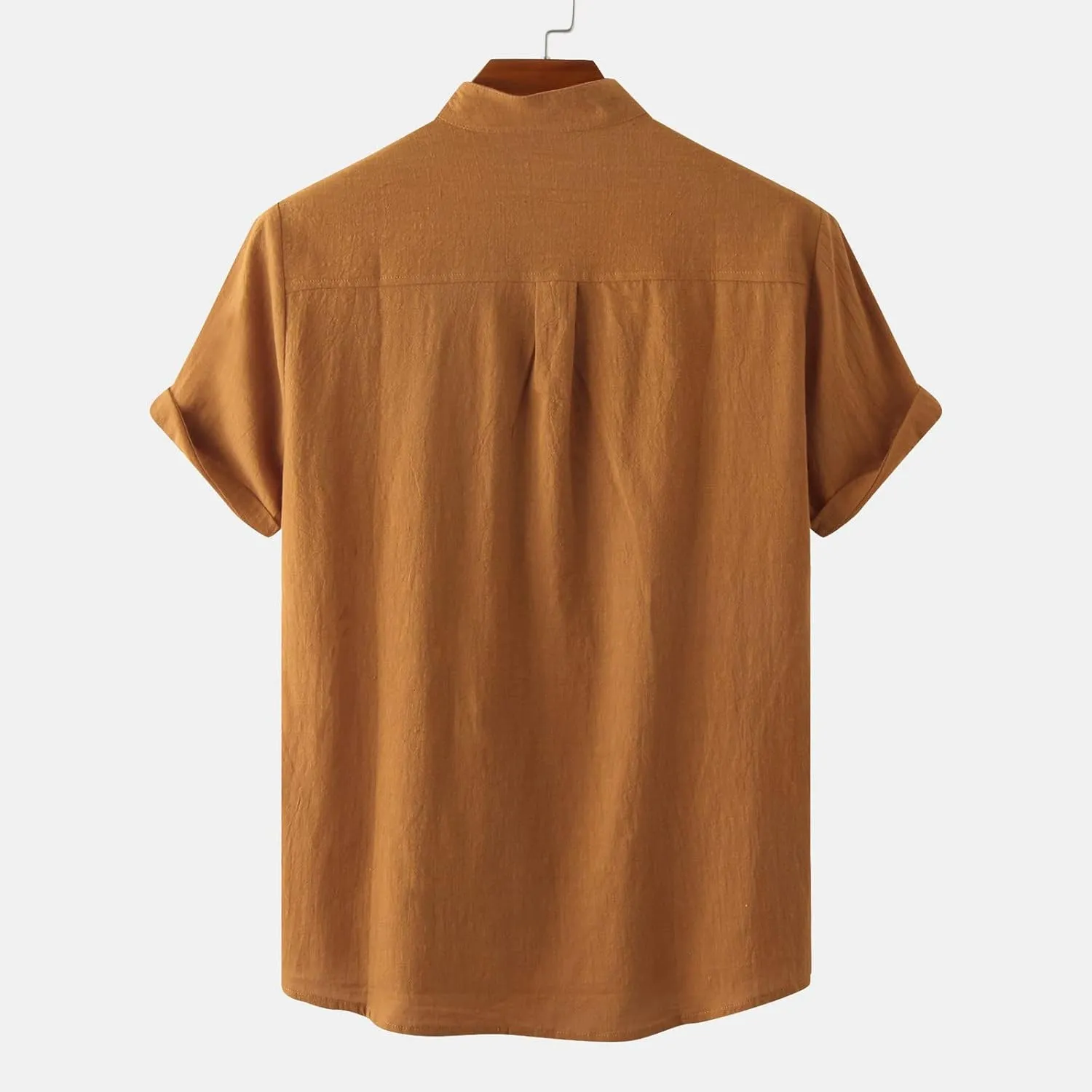 Mens Shirts Casual Stylish Style Printing Short Sleeve Loose Buttons Shirt Blouse Tops Linen Oversized Beach Shirts for Men