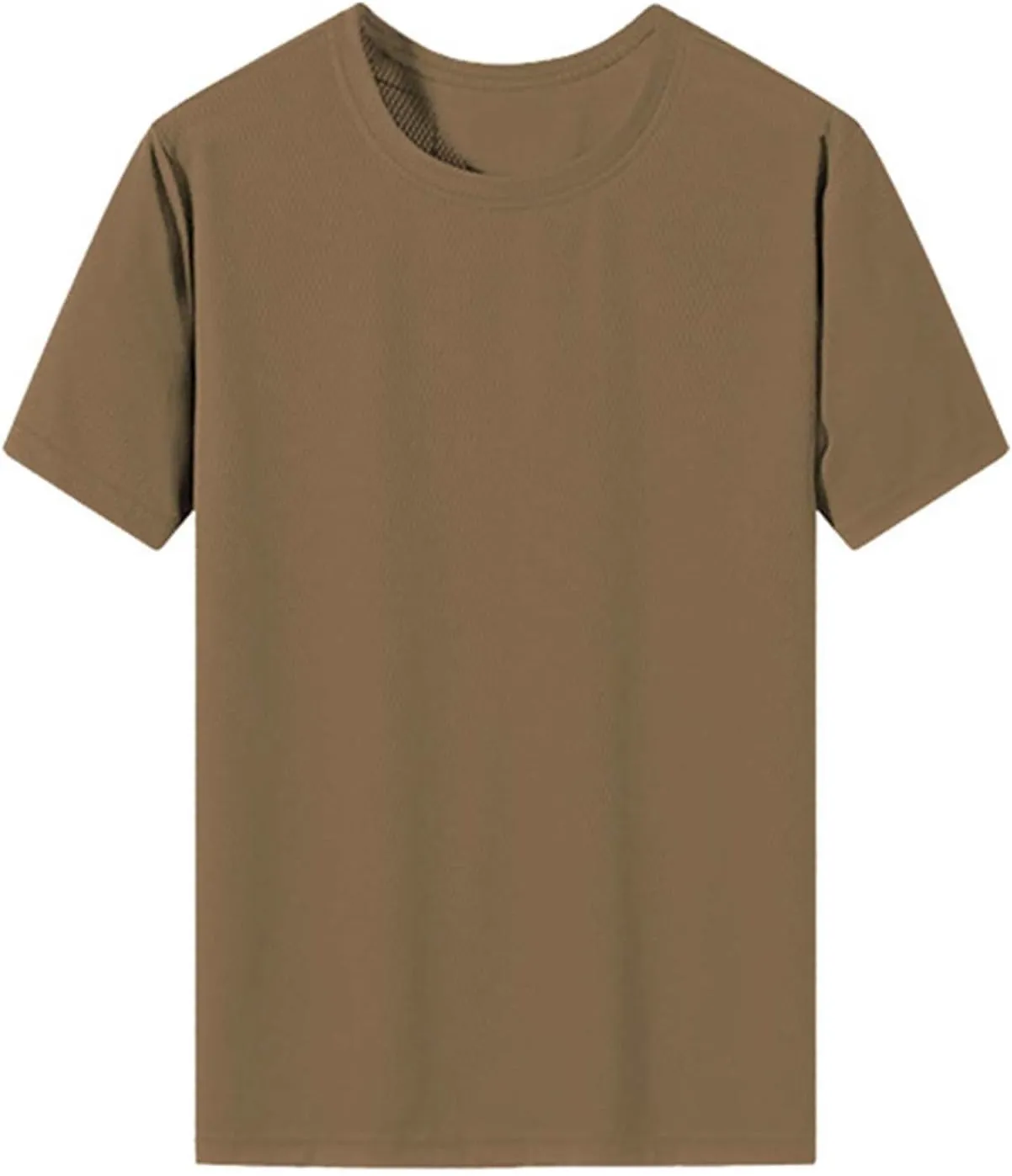 Mens Short Sleeve T-Shirts Casual Solid Color Big and Tall Loose Fit T Shirts Quick Dry Breathable Thin Sweat Shirt
