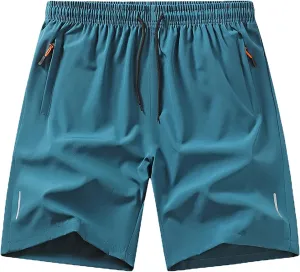 Men's Shorts Casual Straight Leg Casual Loose Fit Outdoor Lightweight Shorts Relaxed Beach Summer Zipper High Waisted Shorts
