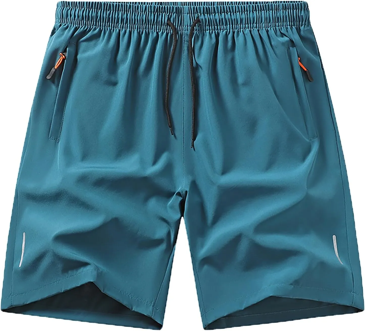 Men's Shorts Casual Straight Leg Casual Loose Fit Outdoor Lightweight Shorts Relaxed Beach Summer Zipper High Waisted Shorts