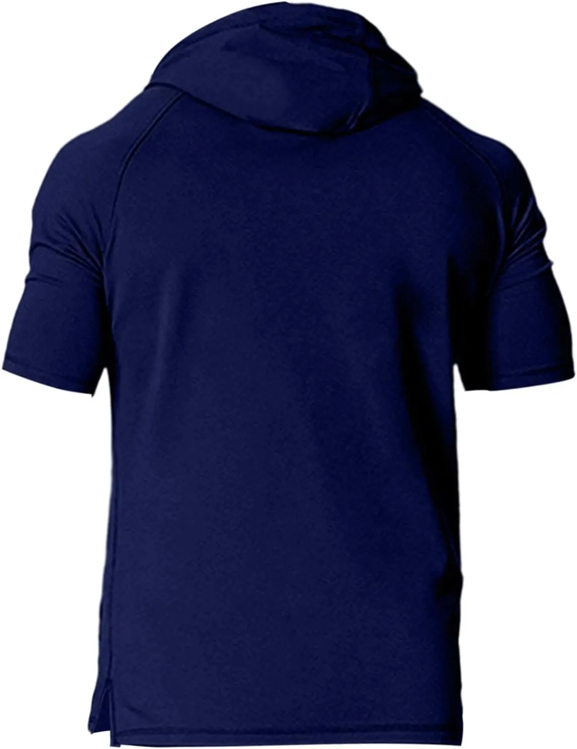 Men's Sleeveless Tank Tops with Hood Workout Gym Muscle Cut Off Shirts Bodybuilding Hoodies Pullover Cotton T Shirt