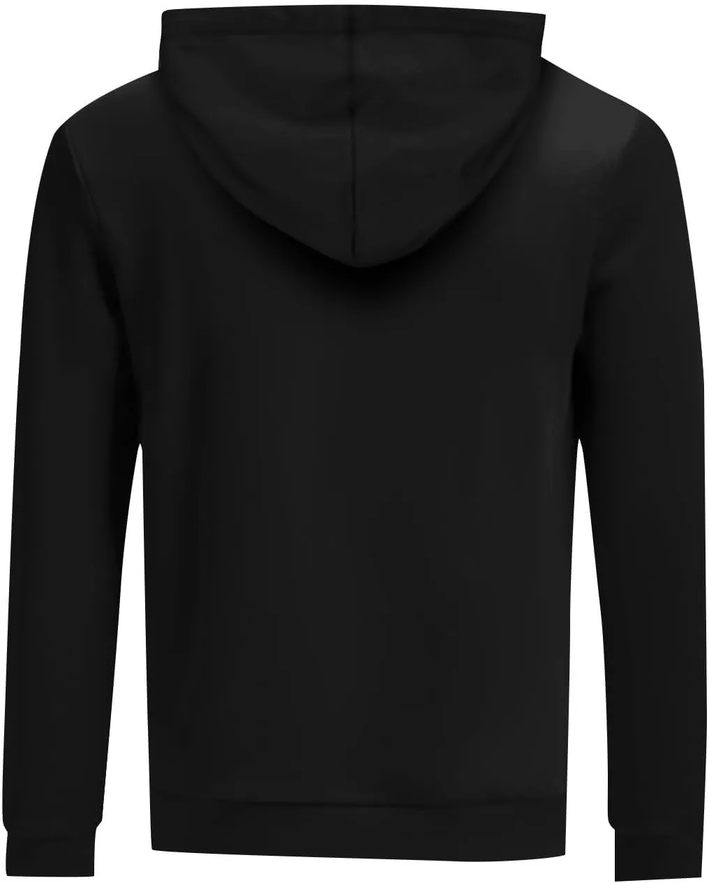 Men's Solid Color Plush Warm Hoodies Fleece Casual Pullover Pocket Autumn Winter Sweatshirt Coat
