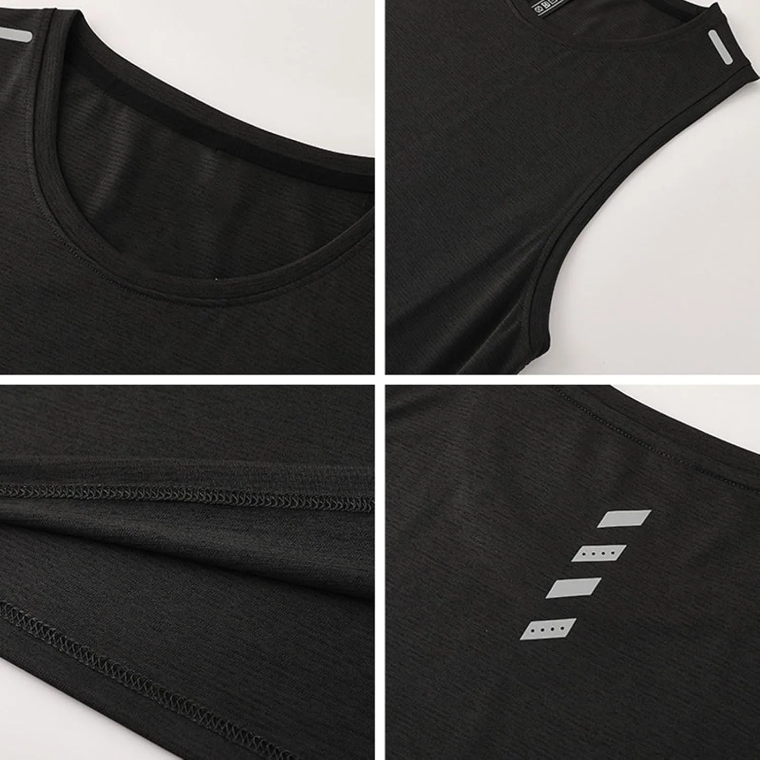 Mens Summer Tank Top Casual Loose Fit Comfy Lightweight Breathable Quick Dry Tees Sleeveless Crewneck Sport Tops