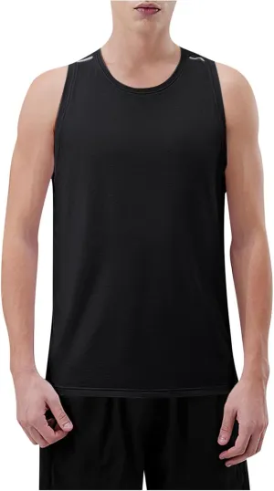 Mens Summer Tank Top Casual Loose Fit Comfy Lightweight Breathable Quick Dry Tees Sleeveless Crewneck Sport Tops