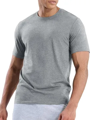 MIER Mens T Shirts Short Sleeve Crew Neck Cotton T-Shirts Casual Ultra Soft Tshirt Tops Classic Basic Tees, Breathable