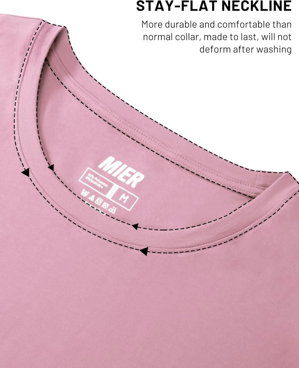 MIER Mens T Shirts Short Sleeve Crew Neck Cotton T-Shirts Casual Ultra Soft Tshirt Tops Classic Basic Tees, Breathable