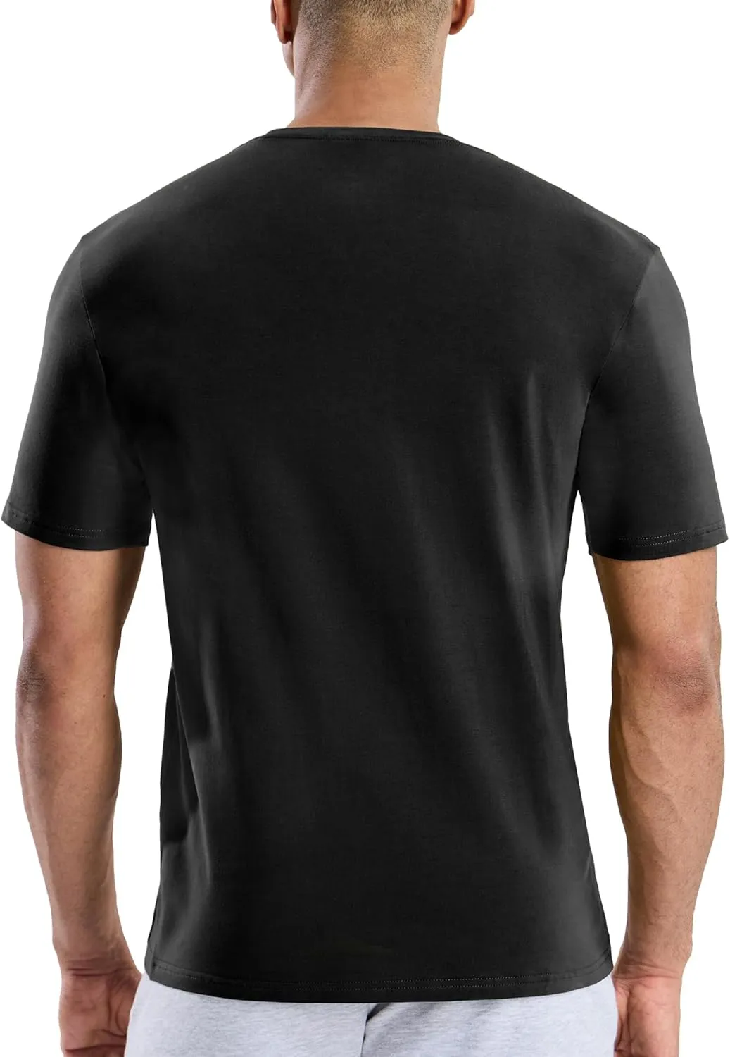 MIER Mens T Shirts Short Sleeve Crew Neck Cotton T-Shirts Casual Ultra Soft Tshirt Tops Classic Basic Tees, Breathable