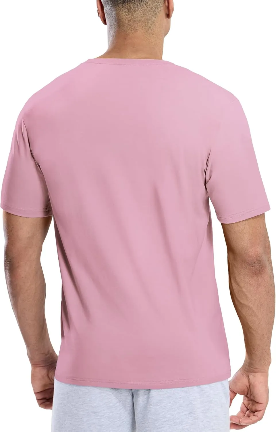 MIER Mens T Shirts Short Sleeve Crew Neck Cotton T-Shirts Casual Ultra Soft Tshirt Tops Classic Basic Tees, Breathable