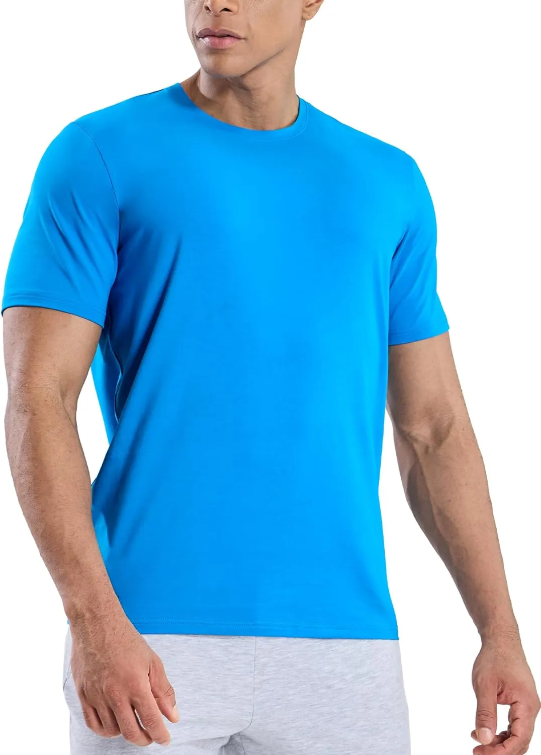 MIER Mens T Shirts Short Sleeve Crew Neck Cotton T-Shirts Casual Ultra Soft Tshirt Tops Classic Basic Tees, Breathable