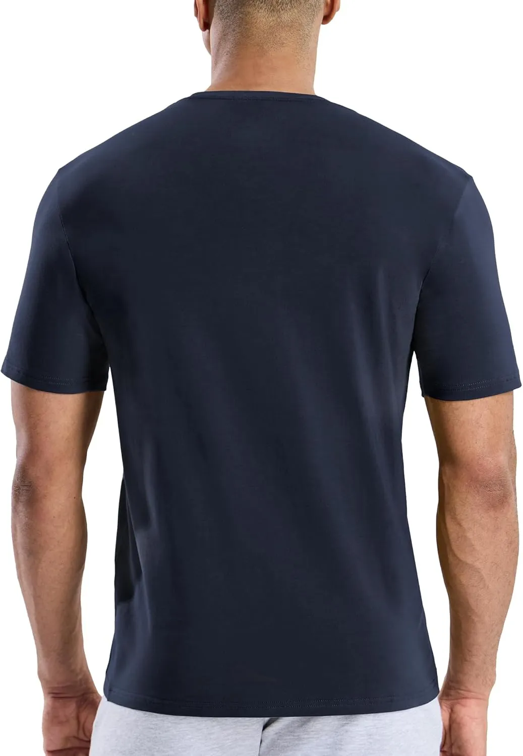 MIER Mens T Shirts Short Sleeve Crew Neck Cotton T-Shirts Casual Ultra Soft Tshirt Tops Classic Basic Tees, Breathable
