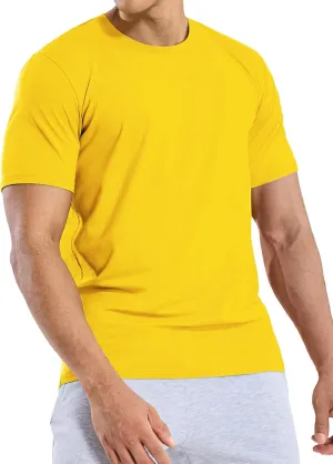 MIER Mens T Shirts Short Sleeve Crew Neck Cotton T-Shirts Casual Ultra Soft Tshirt Tops Classic Basic Tees, Breathable