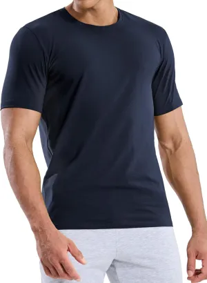MIER Mens T Shirts Short Sleeve Crew Neck Cotton T-Shirts Casual Ultra Soft Tshirt Tops Classic Basic Tees, Breathable