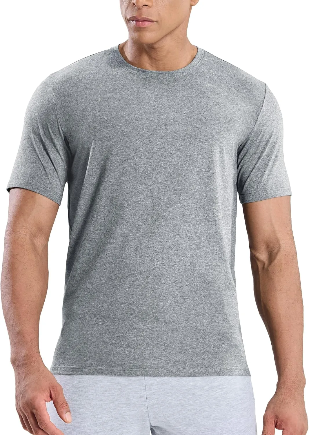 MIER Mens T Shirts Short Sleeve Crew Neck Cotton T-Shirts Casual Ultra Soft Tshirt Tops Classic Basic Tees, Breathable