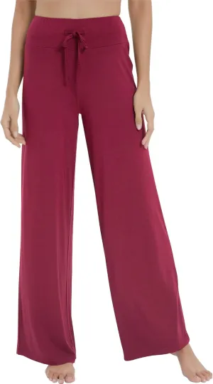 NACHILA Women's Pajama Bottoms,Viscose Made from Bamboo- Wide Leg Lounge Pants Cool Yoga Pants Soft Sweatpants