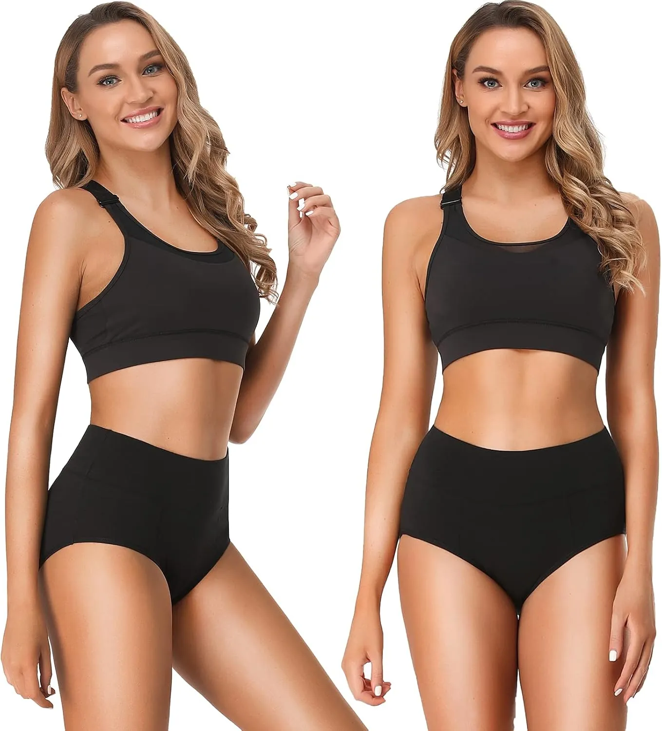 OLIKEME Cotton Underwear High Waisted Panties Full Coverage Underpants Soft Strech Ladies Briefs for Women Multi Pack